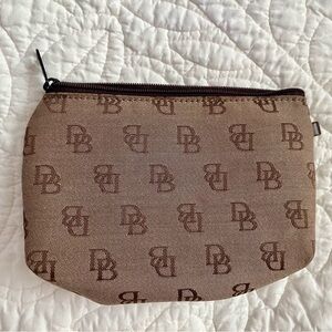Dooney and Bourke Brown Monogram Pouch